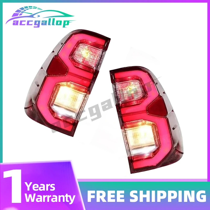 

LED Tail Lamp For Toyota Hilux Revo Rocco SR5 Pickup 2020-2022 Rear Tail Light Brake Lamp with Wire Harne 815600K430 815500K430
