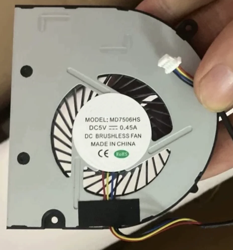 Cooling Fan MD7506HS 5V 0.45A Cooler Fan Replacement 4 Lines