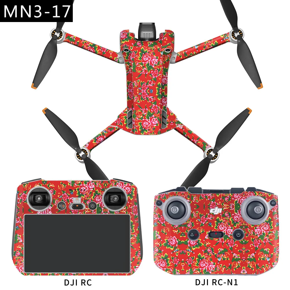 Aplicável ao adesivo drone dji mini 3 pro proteção deluxe cor pvc adesivo pele à prova dwaterproof água adesivo rc controle remoto