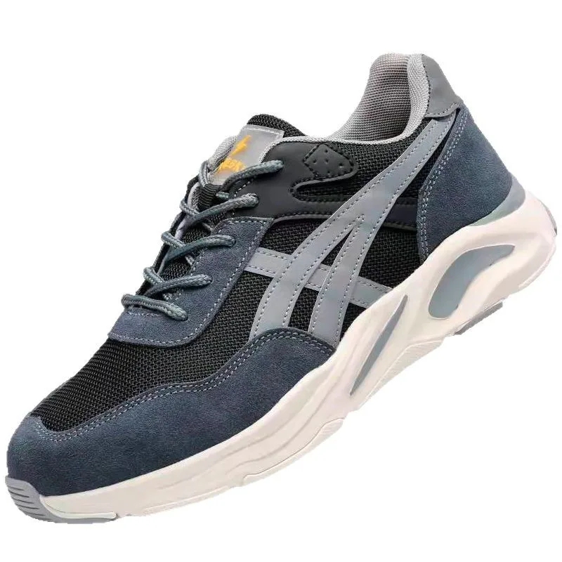 Steel Ladle Head Protection Shoes Men Anti Smashing Anti Piercing Lightweight Anti Slip Wear-resistant Comfortable Safe Shoes