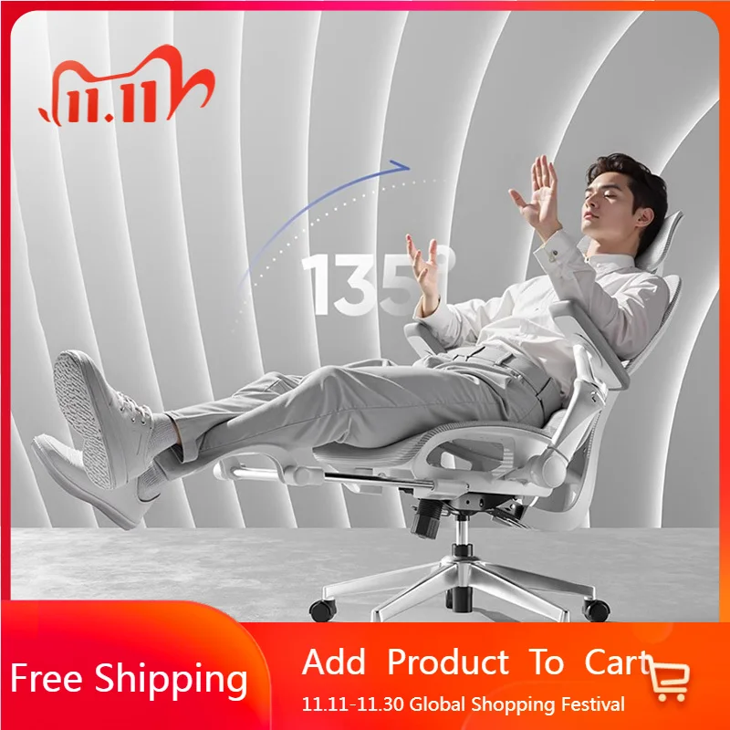 

Ergonomic Modern Office Chair Arm Nordic Comfortable Footrest Office Chair Study Swivel Mobile Garden Muebles Salon Furniture