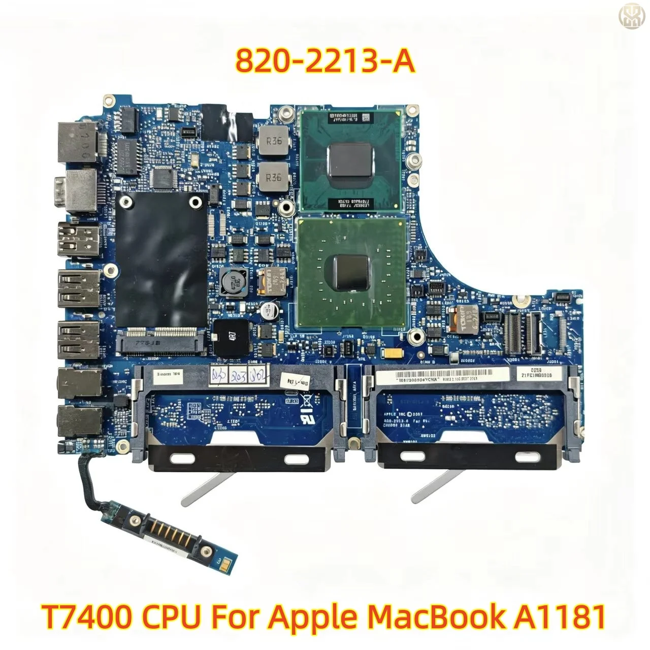 Placa-mãe Original 820-2213-A com CPU Intel T7400 para Apple MacBook A1181 - Substituição da Placa Principal