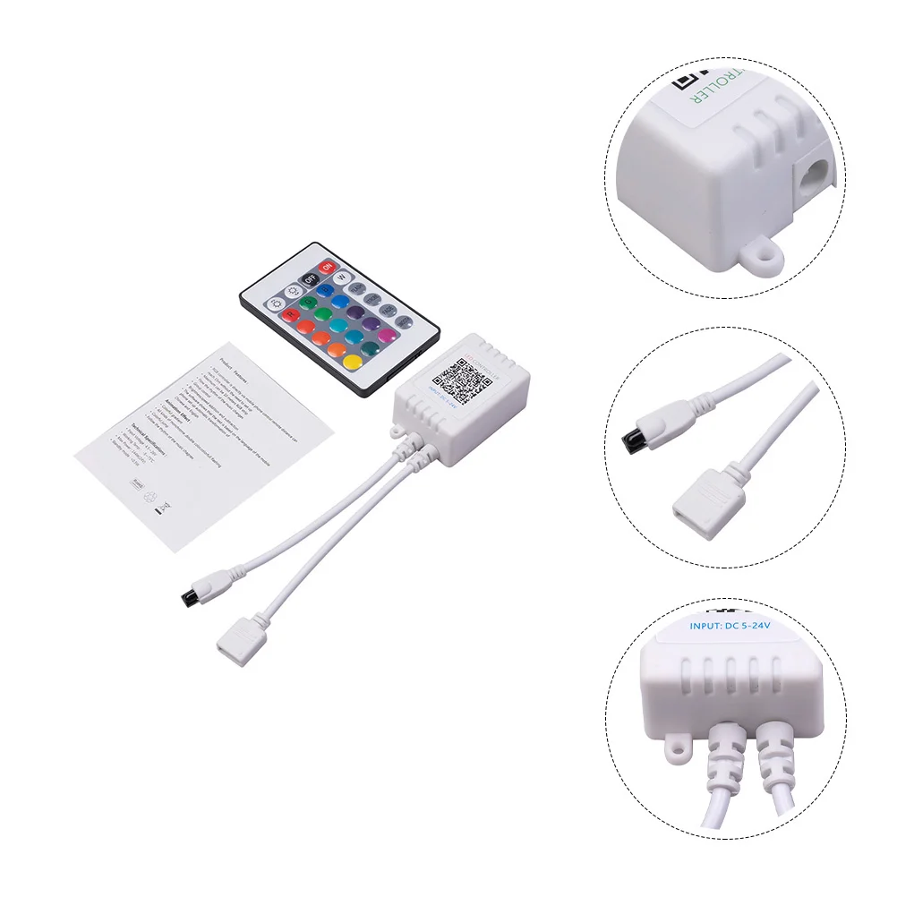 Smart LED Controller Rgb Light Strip Wireless Control 15m Distance Music Rhythm Gradient Color Flashing for LED Rope Lighting