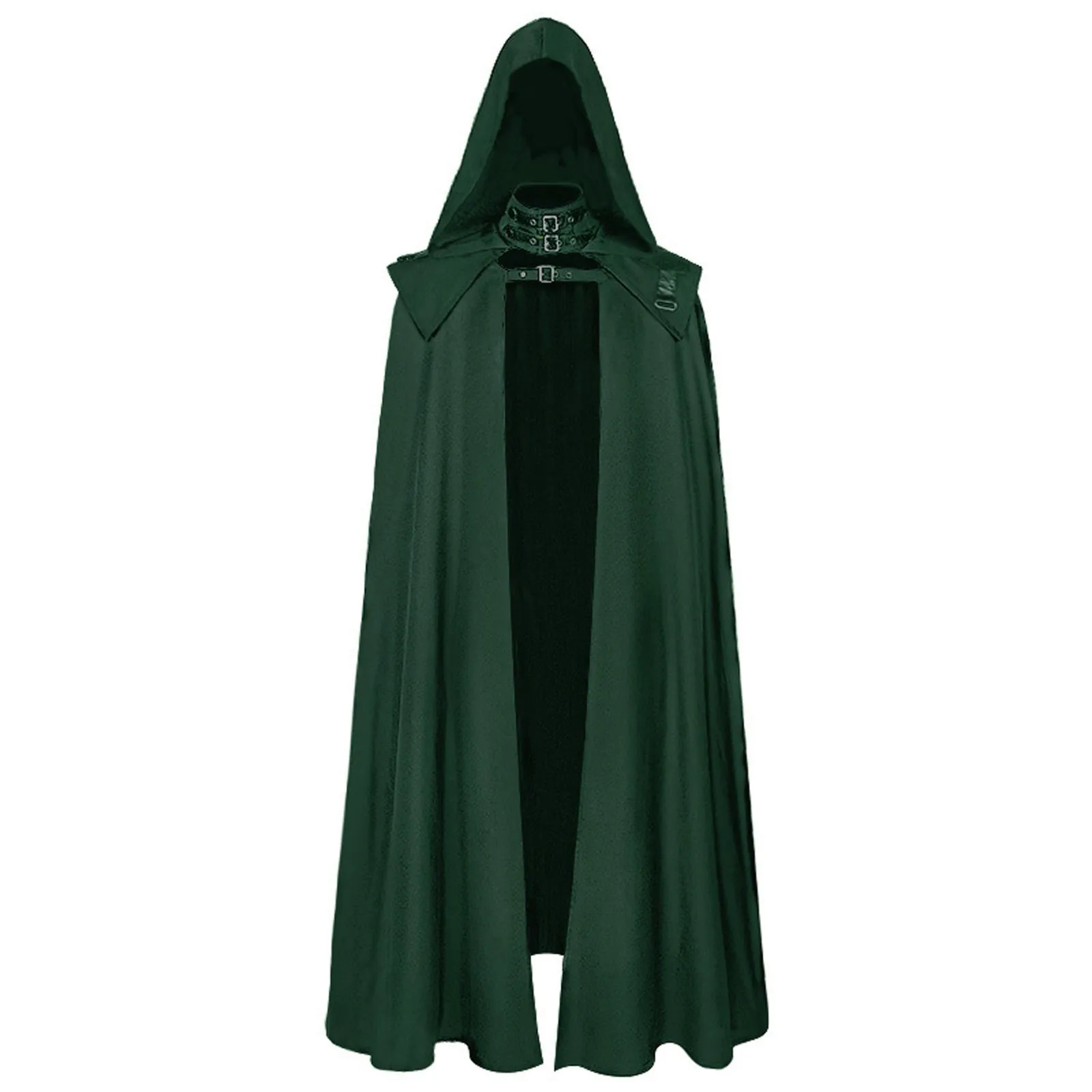 Fantasias cosplay de bruxa de Halloween para homens e mulheres, camisa longa, túnica preta com capuz, fantasma assustador, crianças e adultos