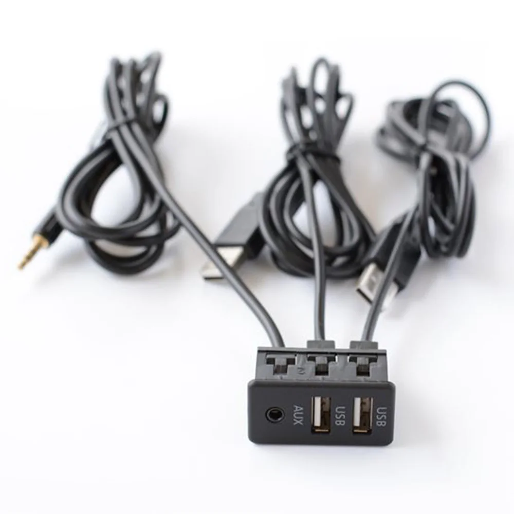 Portable Reliable New Practical High-Quality Materials Extension Cord Interior Dual USB Cable Truck Accessories