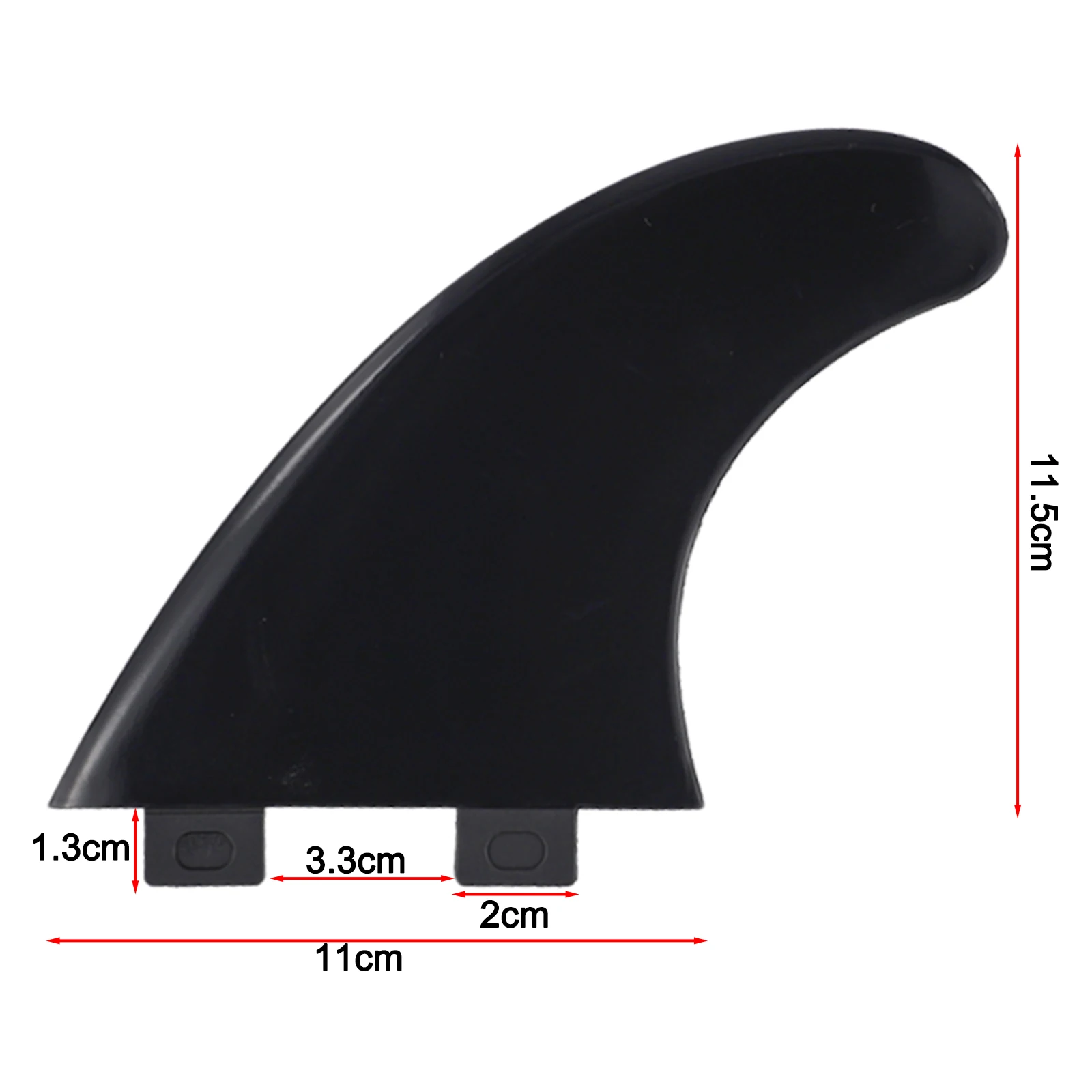 

180g Thrusters Fins Nylon Fiberglass Fins Stable Performance Compatible With Surfboards Nylon Material Fiberglass Construction