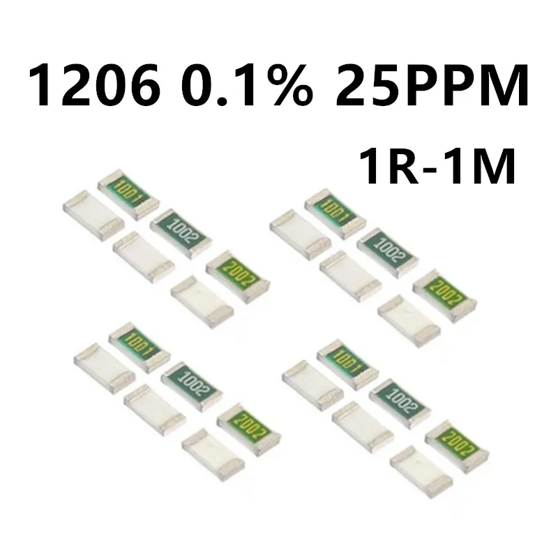 20 шт./лот, новый резистор SMD 1206 0,1% 43K 47K 51K 56K 62K 68K 75K 82K 91K 100K 110K 120K 130K 150K 160K 180K 200K