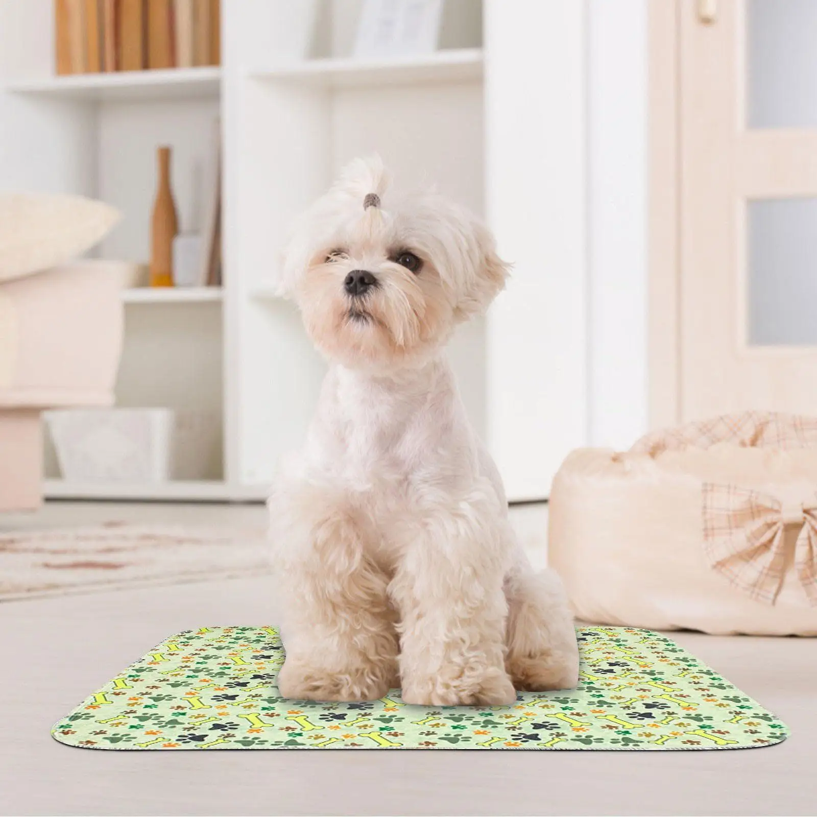 Dog Training Pads Machine-Washable Strong Absorbent Waterproof Puppy Nursing Pads For Medium Large Dog Underpad Whelping Bed
