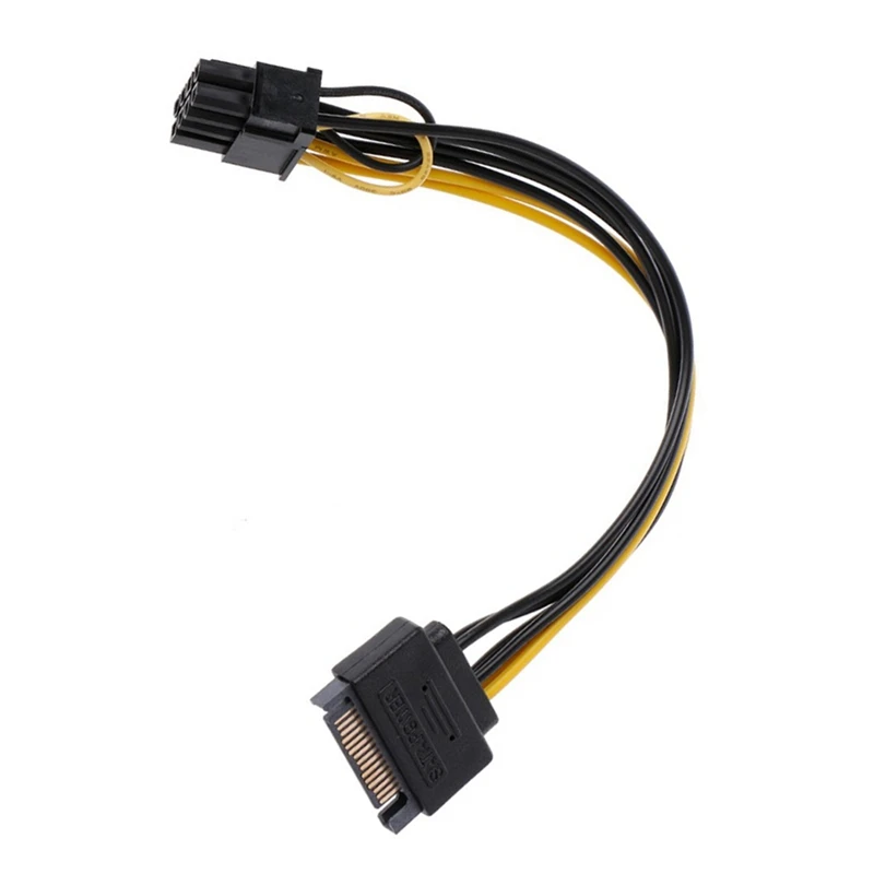 SATA 15Pin To 8Pin Graphics Power Cord