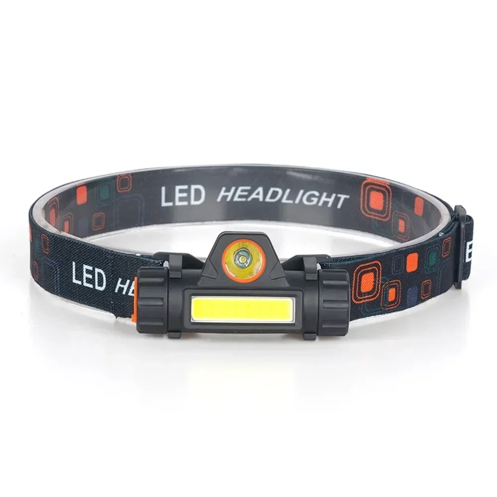 Headlight Waterproof LED Headlamp Super Bright Head Torch USB Rechargeable COB Headlight For Camping Hiking Outdoor Tools