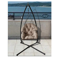 Rattan egg chair outdoor furniture seat swing chair wicker rope hanging chair with  cushion