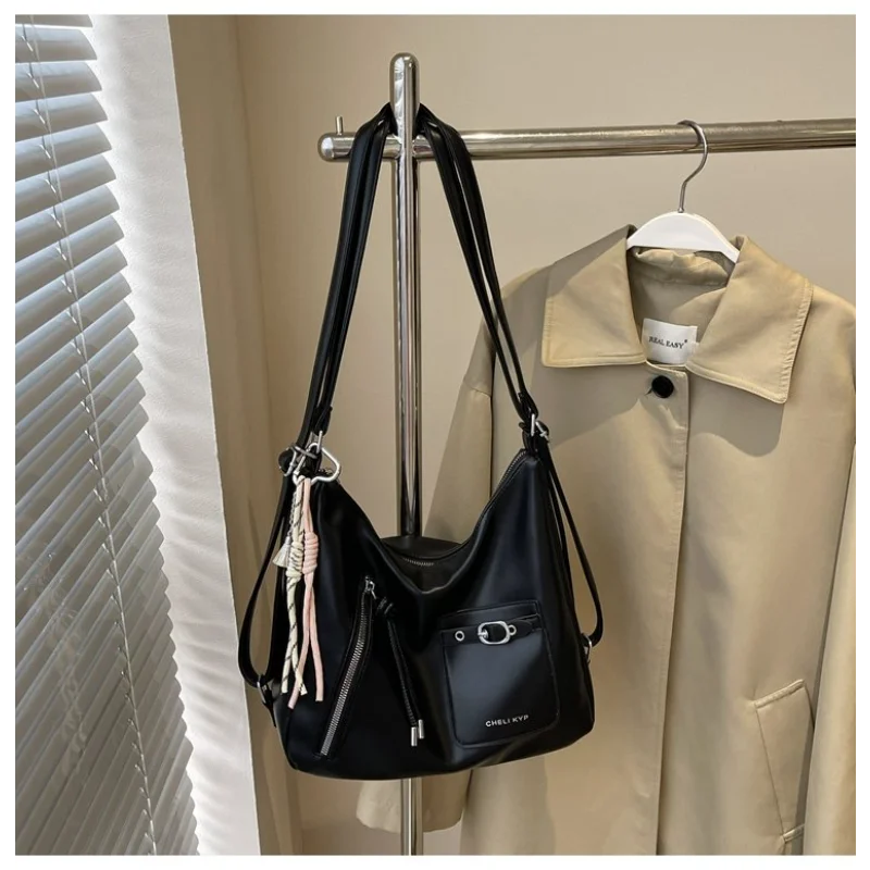 

Сумка-кроссбоди CEEKAY 2026 в стиле ретро из вощеной кожи, повседневная сумка-тоут с множеством карманов и плетеным декором, универсальная сумка для работы и поездок