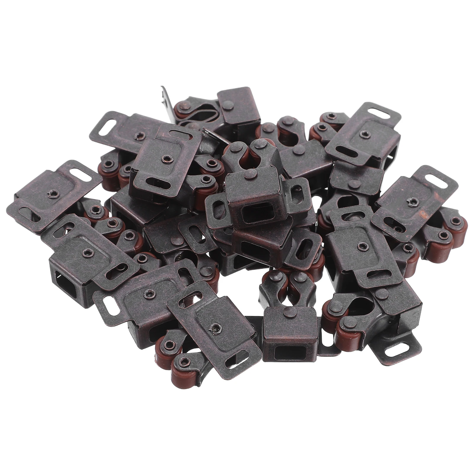 

20 Pcs Cabinet Door Lock Latch Hidden Iron Kitchen Bathroom Office Cabinet Door Spring Rebound Device Hardware