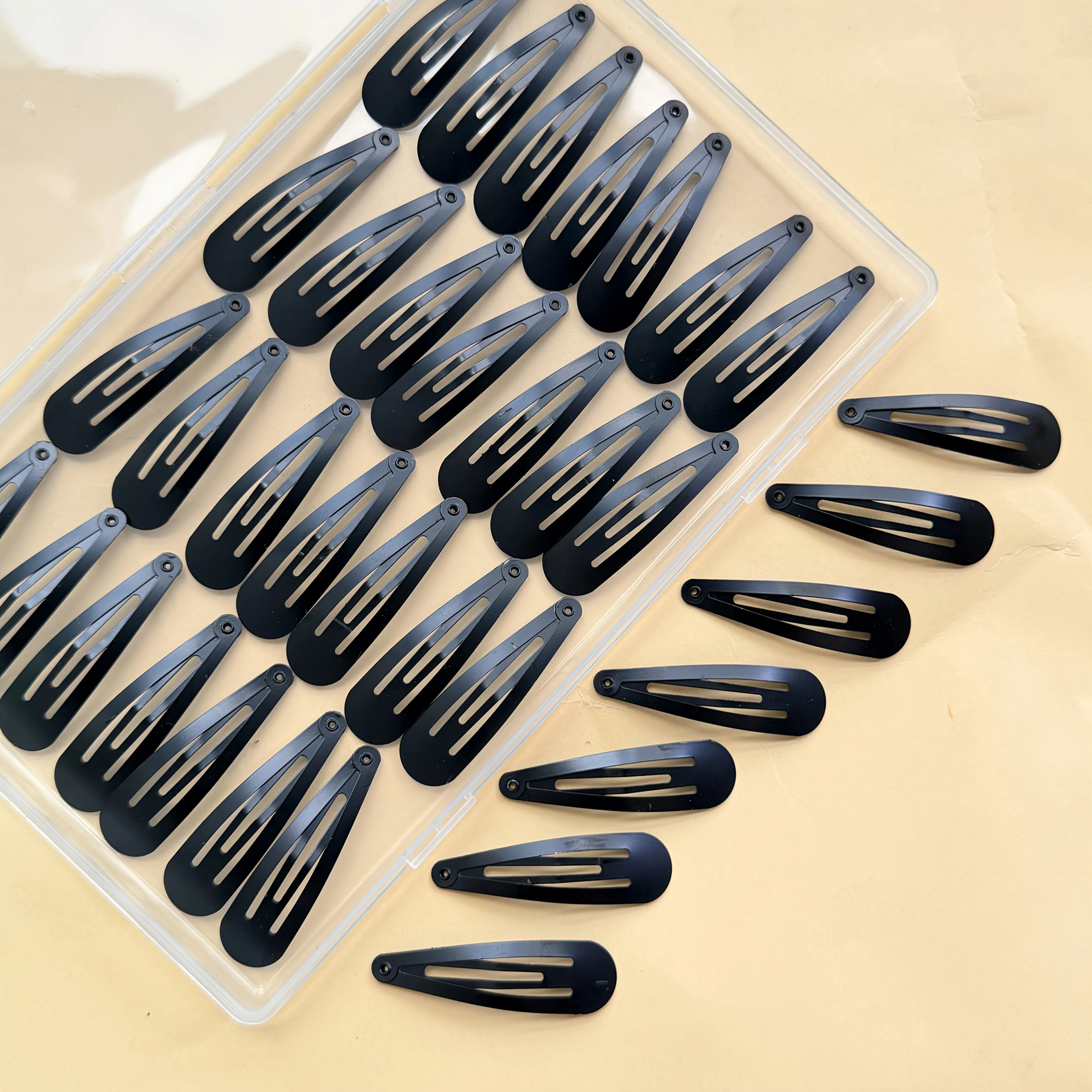 22 Pieces Black Hair Drop Hair Clips Set Back of Head & Side Clips for Forehead Bangs - Hair Accessories