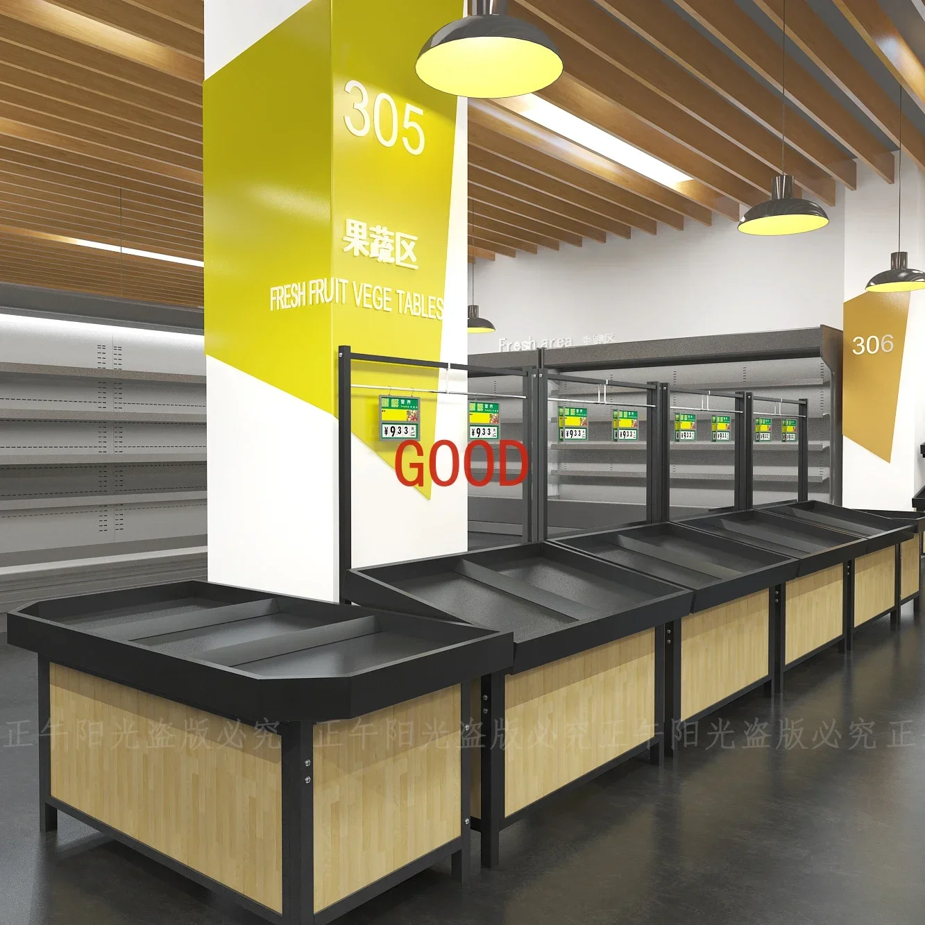 Nakajima Shelf Fruit Store Shelf Display Rack