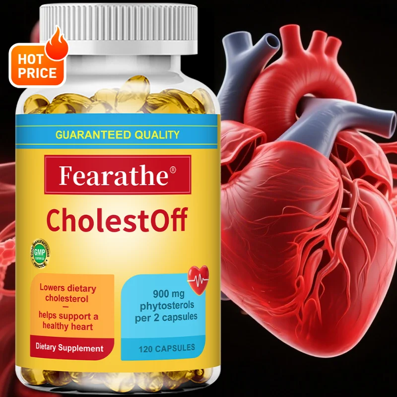 

Natural Cholesterol Support Capsules, Support Heart Health Lipid Metabolism Blood Circulation & Liver Digestive Wellness