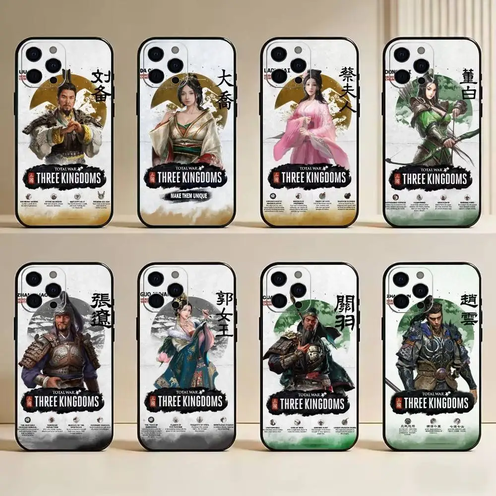 

Three Kingdoms Phone Case Silicone Soft For IPhone 17 16 15 14 13 12 11 X XR Plus Pro Max Plus