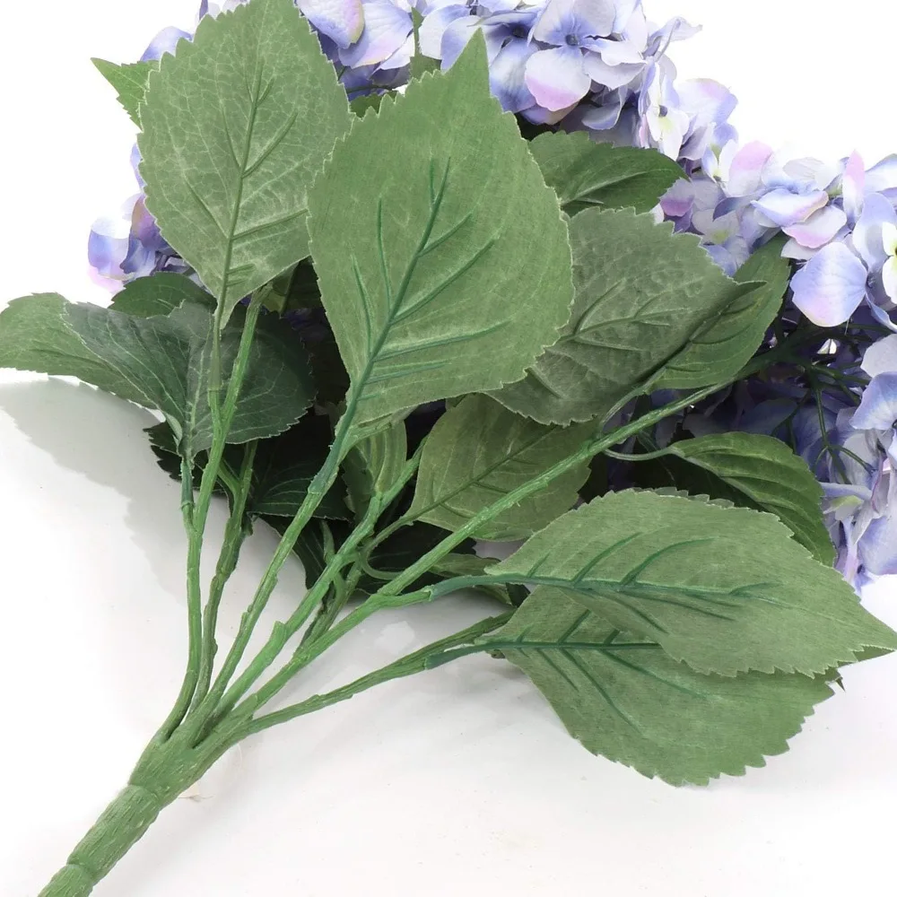 طقم زهور حرير الكوبية الوردية والأزرق، 6 قطع، مثالي لديكور المنزل والمناسبات الخاصة