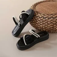 Open From Front Thick-heeled Woman's Slippers Wholesale Tourist Sandals Shoes Sneakers A Sport Chassure Hit Training Casual