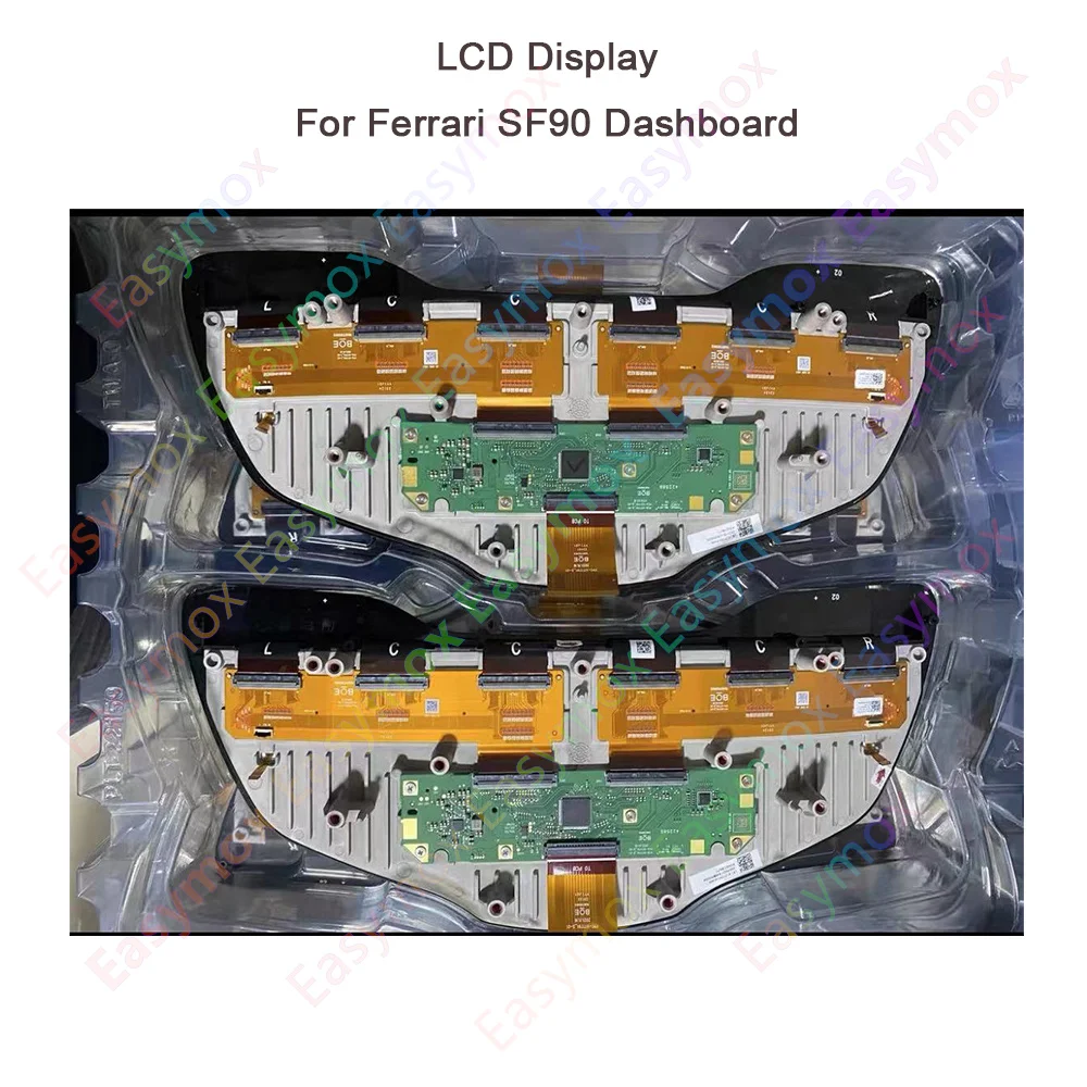 LCD Display For Ferrari SF90 2019-2022 Speedometer Instrument Cluster LCD Screen repair