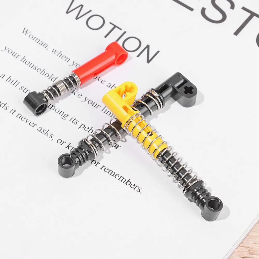 Multistyles Technology Building Blocks Drive Steering Bricks Shock Absorber Technical Parts Rod Connector Wheel Push