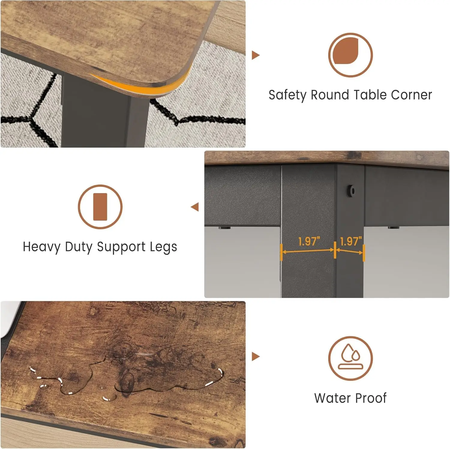 Industrial Wooden Dining Table 5