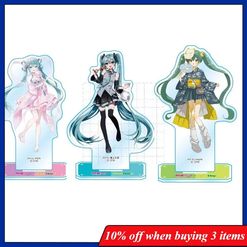 

Anime Peripherals Miku Figure Acrylic Stand Miku Figurine Standing Plate Ornament Decoration Collection Toys Birthday Gifts