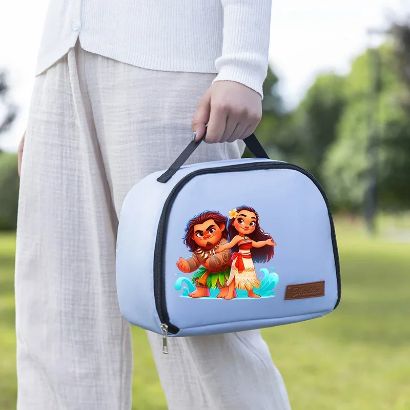 Moana disney almoço saco isolado pacote térmico meninas meninos bolsa dos desenhos animados figura maui bolsa de isolamento crianças sacos de armazenamento de alimentos