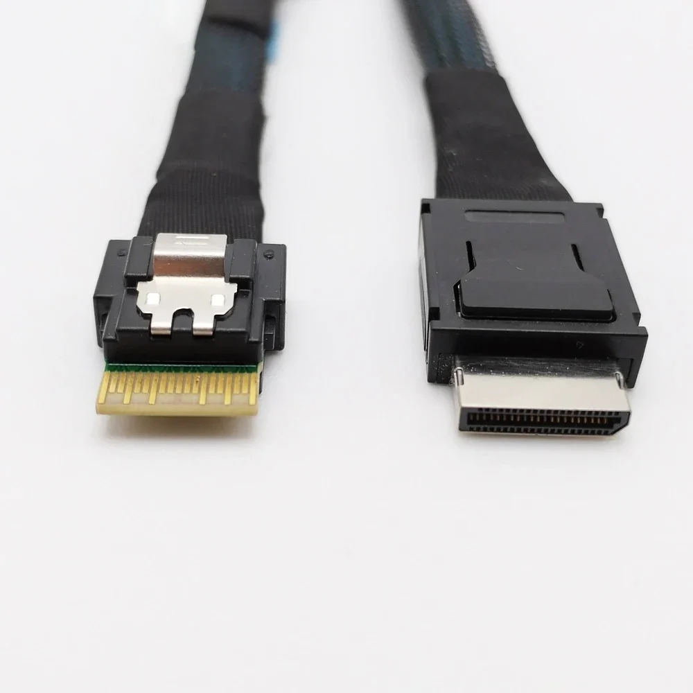 SlimSAS SFF-8654 4X 42P إلى كابل Oculink SFF-8611 4X 42P، SFF8654 إلى كابل SFF8611