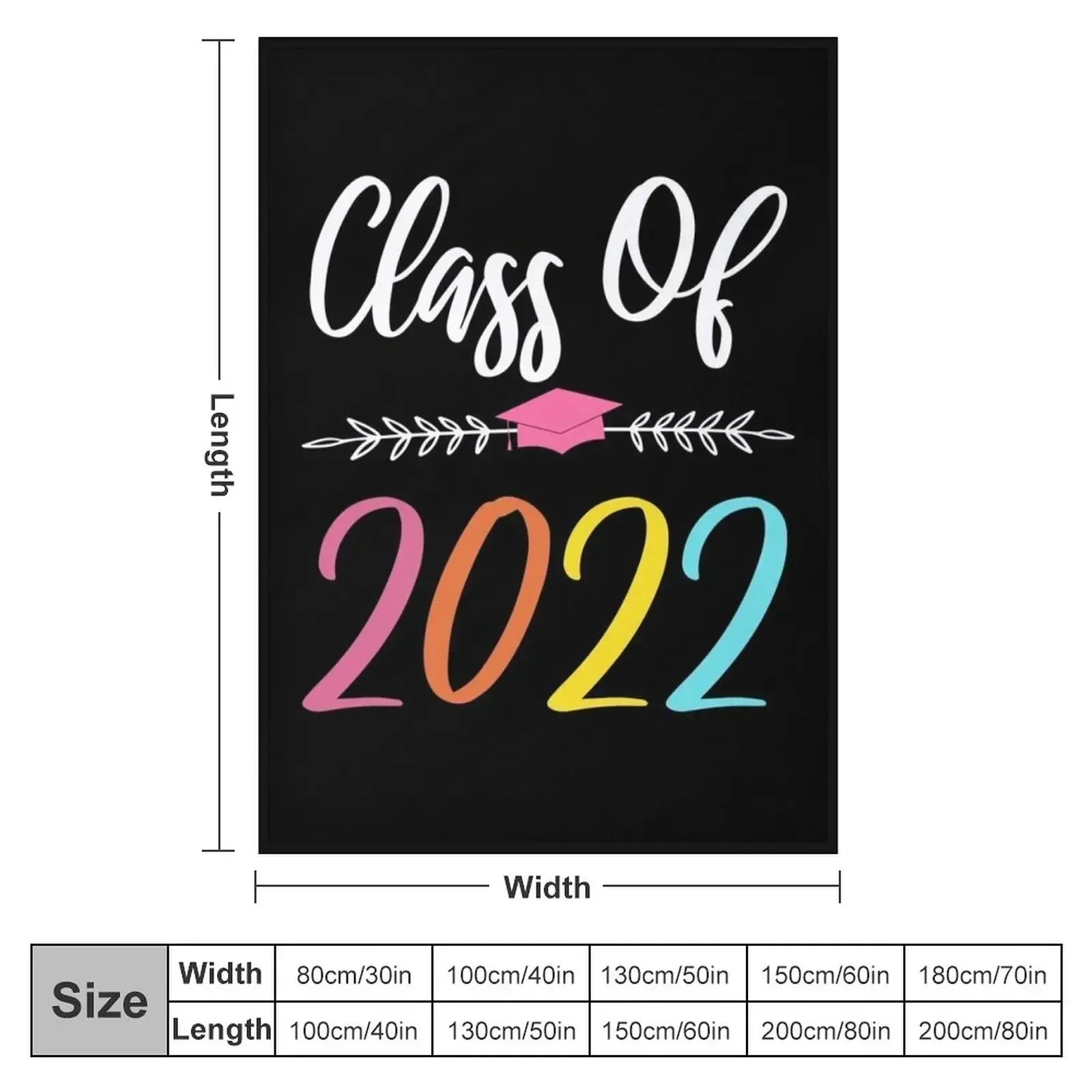 Class Of 2022 Throw Blanket for sofa Decorative Throw For Baby Stuffeds Blankets