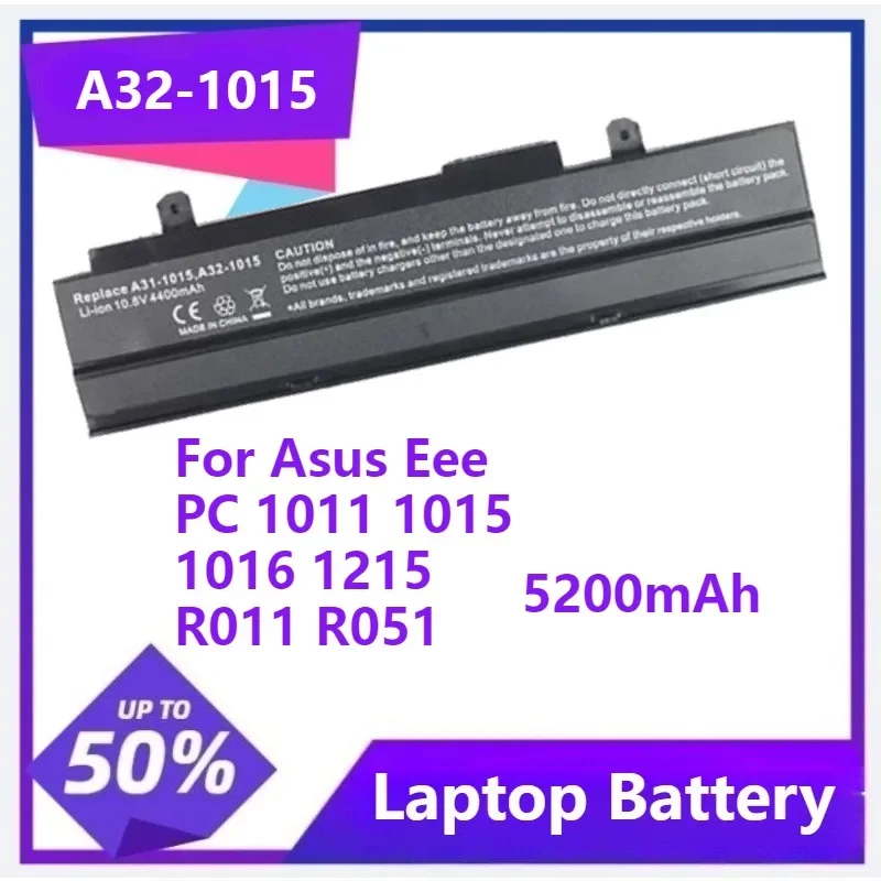 A32-1015 90-OA001B2300Q Laptop Battery for Asus Eee PC 1011 1015 1016 1215 R011 R051 VX6 90-OA001B2500Q 5200mAh