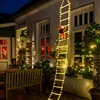 1.5/3M Christmas Decoration LED Santa Claus Climbing Ladder Light USB Plug 8 Flashing Modes Suitable Home Xmas Tree Wall Window 6