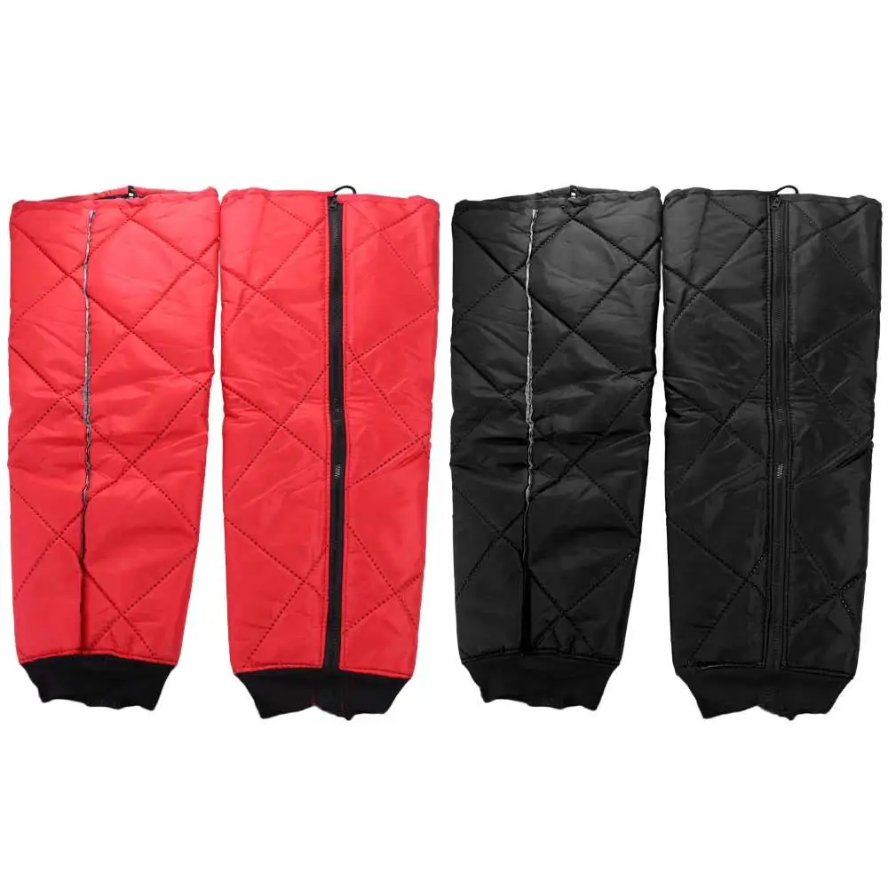 2 pcs Waterproof Motorcycle Winter Knee Pads Full Chaps Thickened Warmth Winter Full Chaps Knee Shin Guard 60cm Breathable view 4