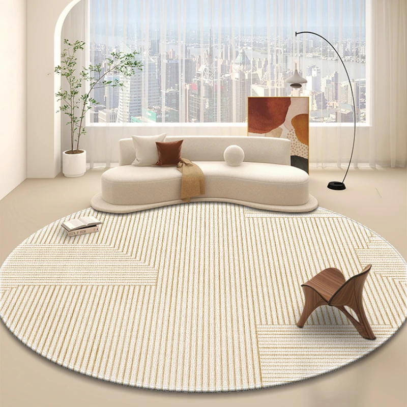 

Wabi Sabi Style Round Carpet Living Room Coffee Table Anti Fouling Carpets 2024 New Style Bedroom Study Chair Anti Slip Rug