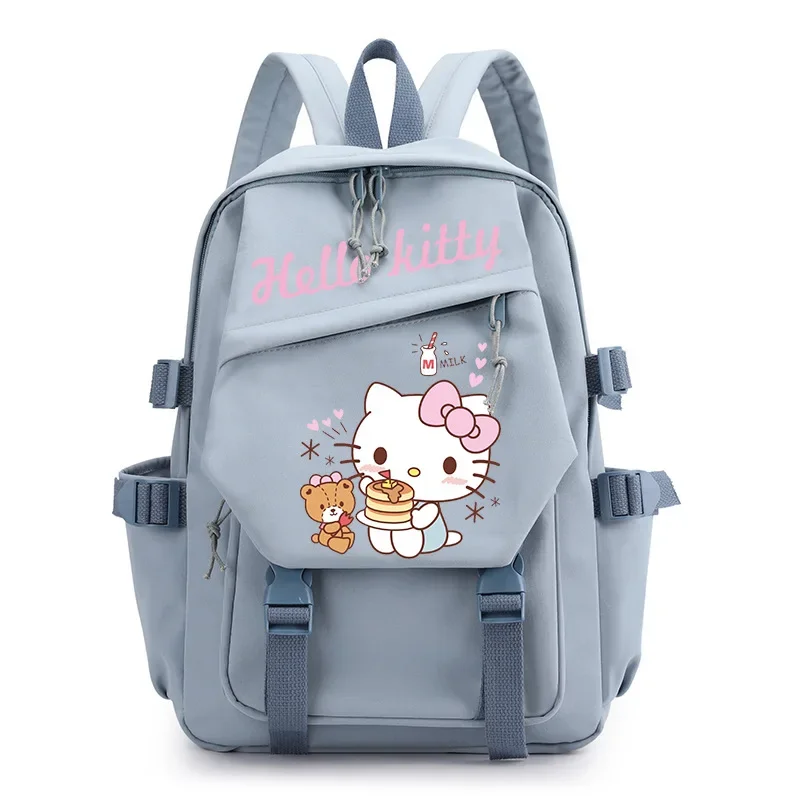 Sanrio New Hellokitty Student Schoolbag Printing Lightweight Cute Cartoon Computer Canvas Backpack