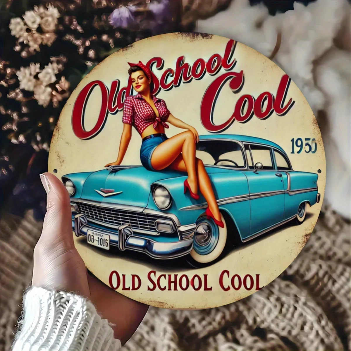 1pc Retro Aluminum Tin Sign, 