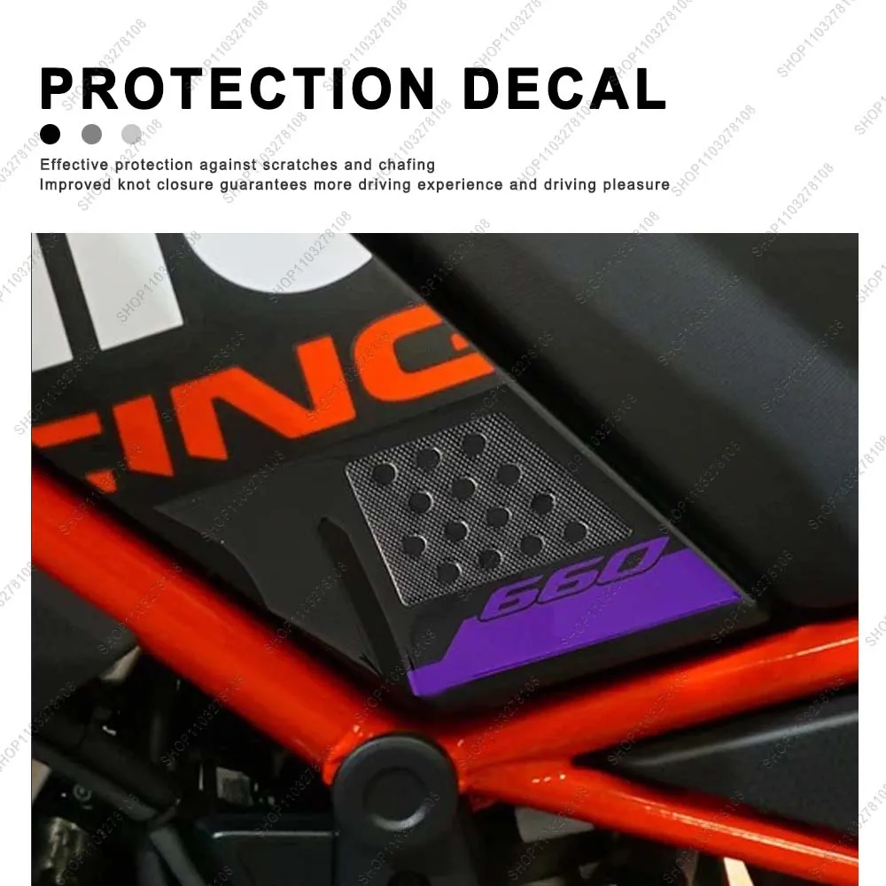 Voor Aprilia Tuareg Rally 660 Motorcycle Side brandstoftank pad Bescherming Sticker 3D Gel Hars Sticker waterdichte Kit