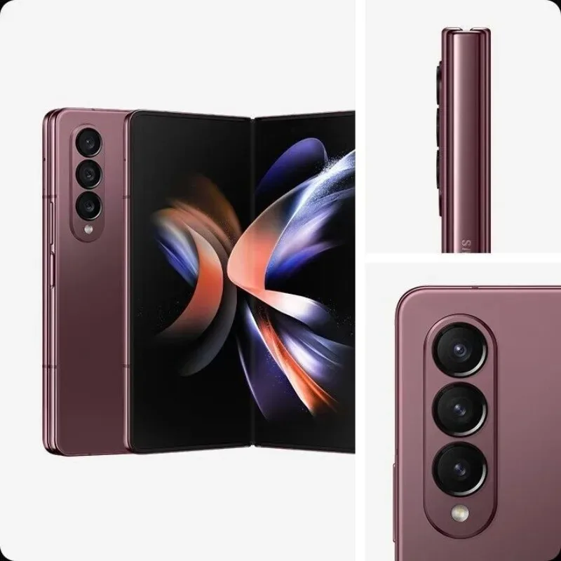Network Unlock Foldable Smartphone Samsung Galaxy Z Fold 4 5G 12GB RAM 256 ROM Supports NFC Refurbished Smartphone