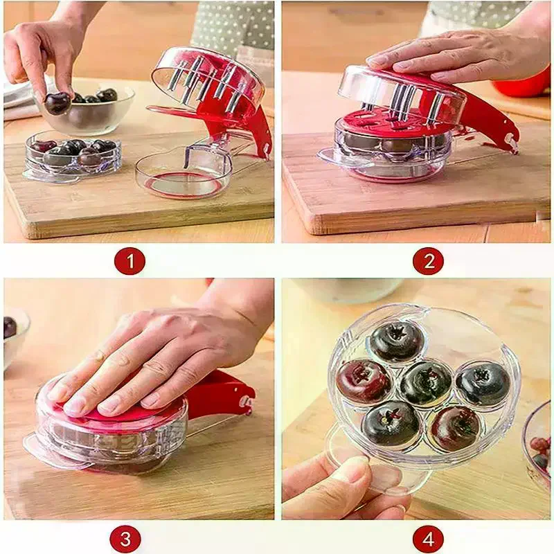 Kersenontpitter met 6 sleuven, - Cherry Pitter Tool recensie en prijs