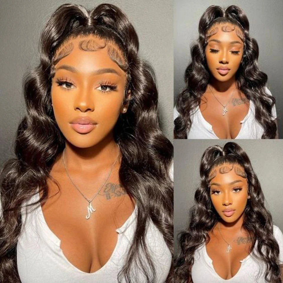 

360 Full Lace Wig Human Hair Pre Plucked Body Wave Lace Front Wig For Black Women Brazilian Natural Human Hair Wigs Promotion