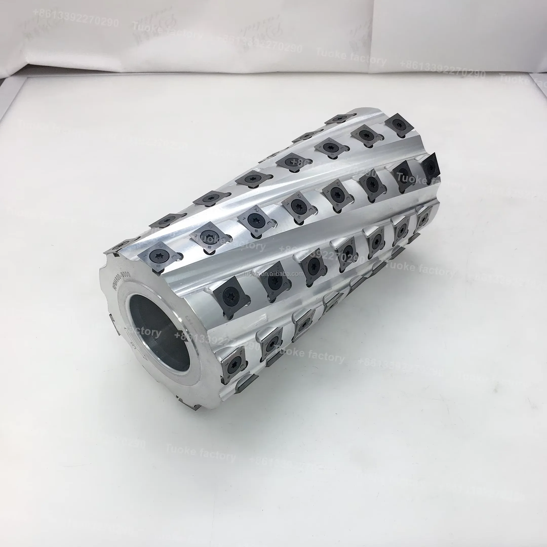 TUOKE TK954 AlTin Coated CNC End Mill Aluminum Body Spiral Cutter for Woodworking Tools