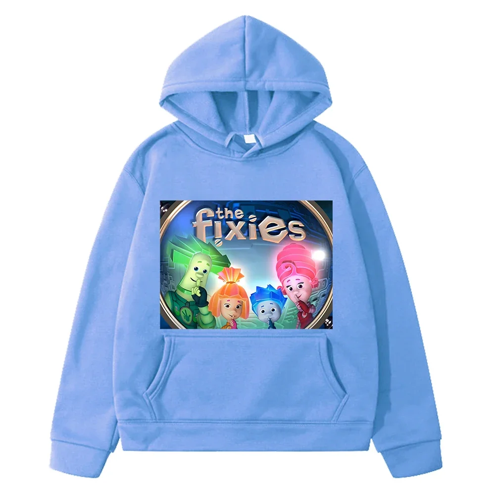 The Fixies Russia anime hoodie kids Fleece Sweatshirt y2k sudadera Autumn Jacket Casual pullover Hoodies for boy girl clothes