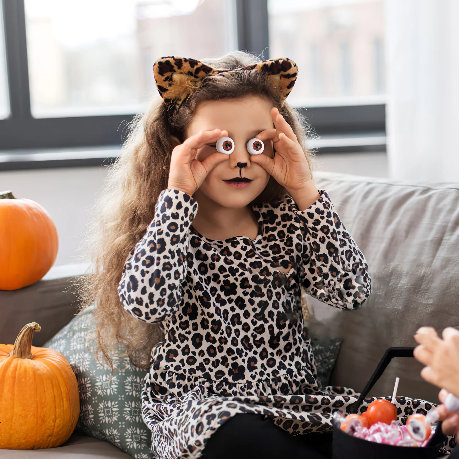 24mm holle rug oogbollen realistische nep ogen voor Halloween kostuum rekwisieten plastic oogbollen DIY ambachtelijke dierenspeelgoed