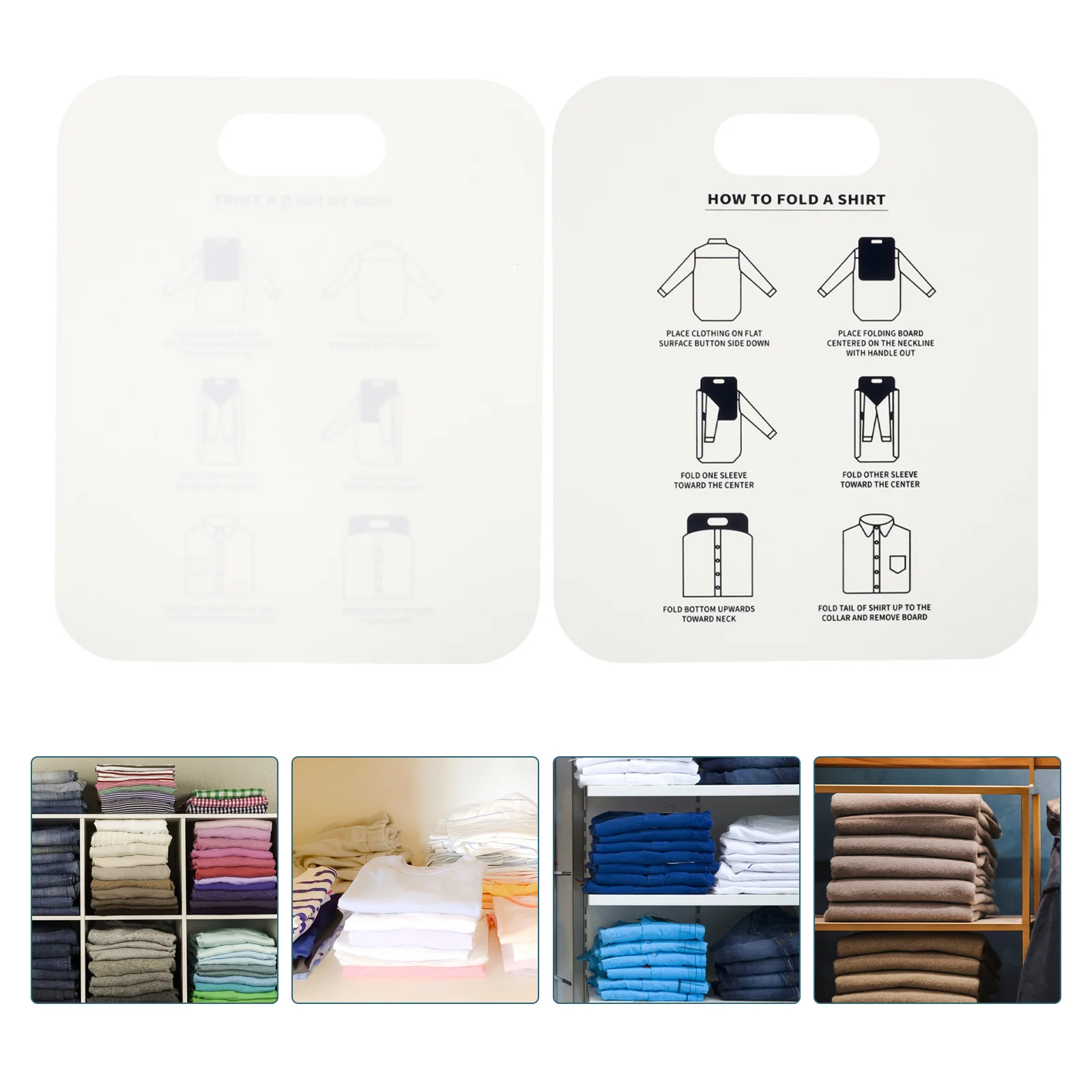 

Creative Lazy Person's Folding Board for Clothes T Shirt Cardboard Sheet Fold Neatly Save Space Closet Drawer Suitcase