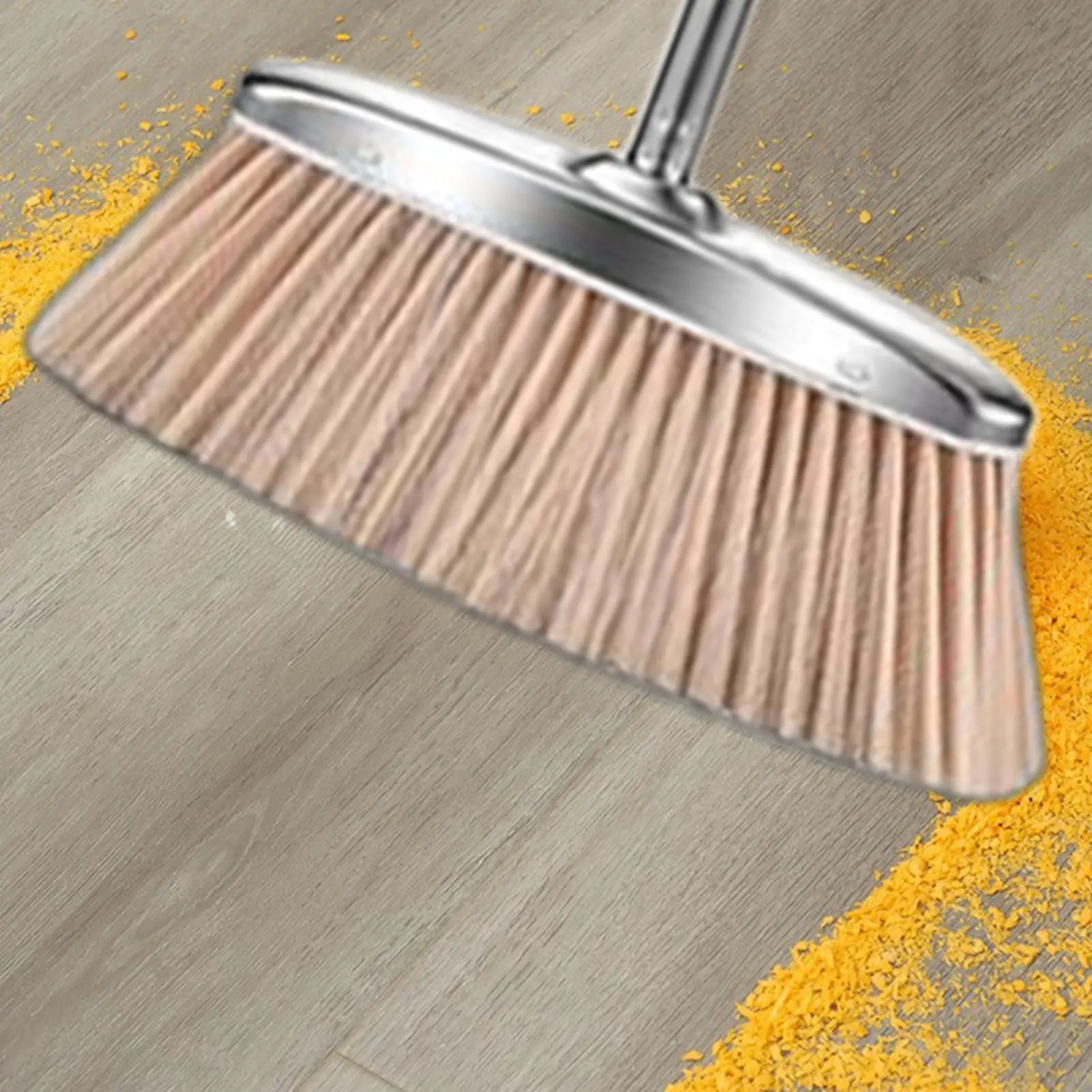 

Broom With Dustpan Combo Set Long Handle Dustpan Floor Cleaning Supplies Stainless Steel For Homeowners Apartment Patio