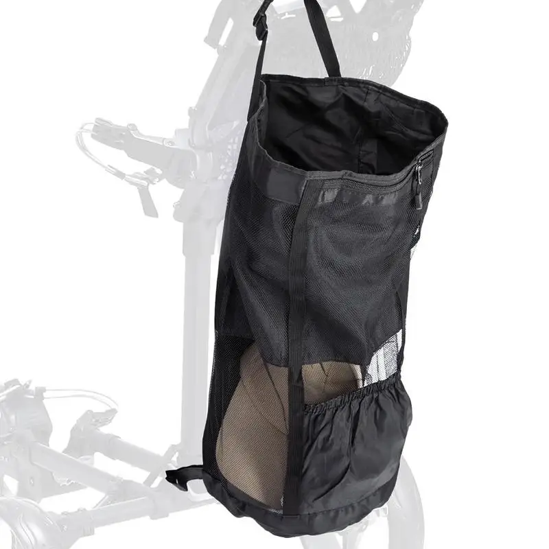 Golf Push Cart Bag golf cart storage bag Golf Carts Extension Bag  Golf cart rear mesh storage bag Outside Sporting Organizer