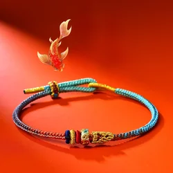 Fashionable Buddhist Lucky Adjustable Bracelets Couple Colorful Rope Handmade Braided Rope Chain Festival Party Jewelry
