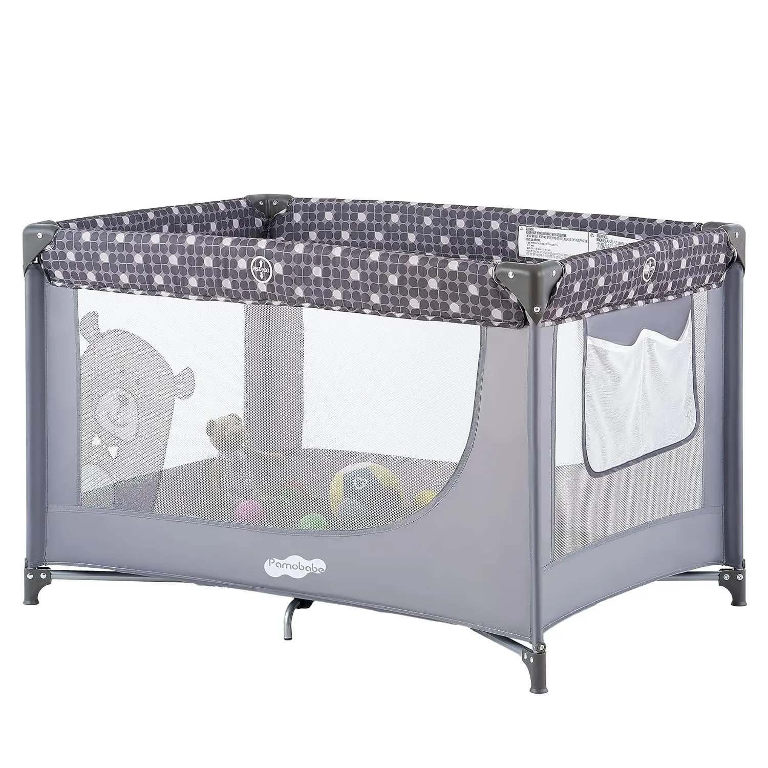 

Portable Baby Playpen with Mattress & Carry Bag - Easy Fold Travel Crib for Infants 0-36 Months
