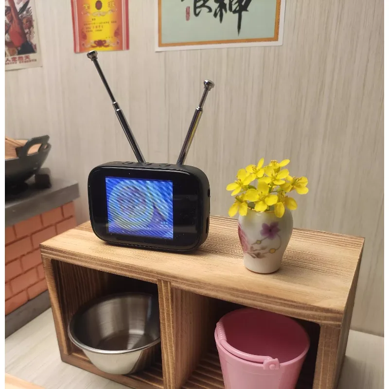 

Mini small TV can watch doll house scene toy model