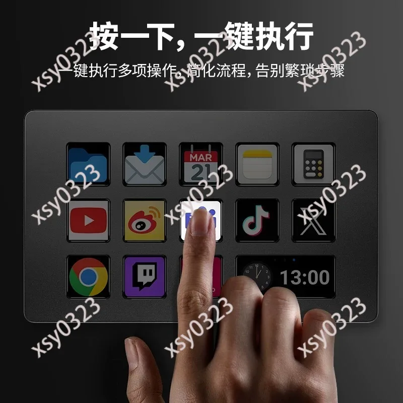 Visual Screen Stream Deck Custom Programmable Smart Mini Keypad